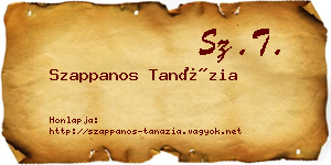 Szappanos Tanázia névjegykártya